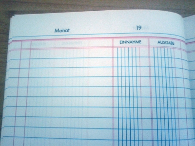 Haushaltsbuch Papier